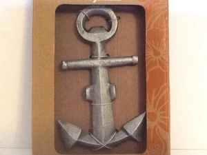 TOMMY BAHAMA HEAVY RUSTIC METAL ANCHOR NAUTICAL BOTTLE OPENER BEACH HOUSE SEA - Picture 1 of 4