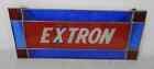 1960s SOHIO Extron vitrail publicitaire pompe à gaz Enron très rare publicité
