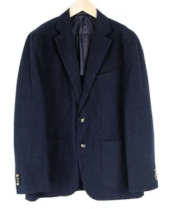Herren Suitsupply Havana Blazer UK44R Slim Navy Formelle Wolle Baumwolle Leinen - Bild 1 von 8
