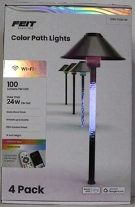 Feit Electric Color Path Lights 4 pack Color- Multicolored 18" Height - Picture 1 of 5