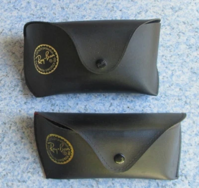 2 Ray Ban Sunglasses Cases  Black Authentic  nice 1 thick 1 regular - Image 1 of 4