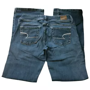 Pantalones de mezclilla elásticos de altura baja para mujer American Eagle originales de corte bota talla 2 - Imagen 1 de 11