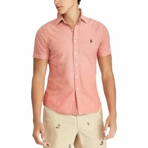 Polo Ralph Lauren Classic Fit Chambray Shirt NANTUCKET RED MEDIUM NWT - Picture 1 of 3