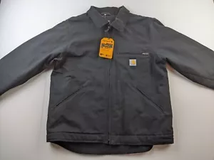 NEU Carhartt Duck Blanket Lined Detroit Jacket Men M Black Coat Full Zip Classic - Bild 1 von 13