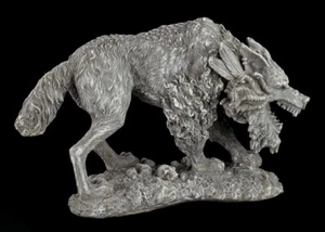 Fenris Wolfs Figur - Fenriswolf Fenrir Kind von Loki - Wikinger Deko - Bild 1 von 6
