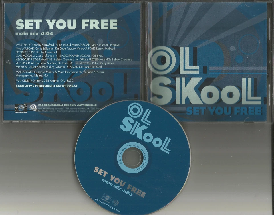 OL SKOOL Set you Free MAIN MIX PROMO DJ CD single KEITH SWEAT Produced 1997 USA - Image 1 of 1