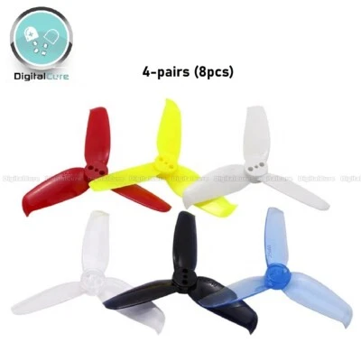 4-Pairs 6.3cm Gemfan Flash 2540 3-Blade 1.5mm Propeller Props - 1104 1105 1106 - Bild 1 von 2