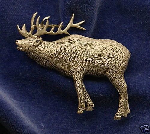 Prendedor de peltre Empire Pewter Elk  Foto 1 de 1