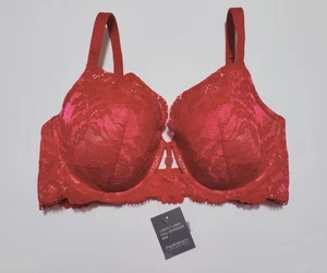 Parisian Intimates Bügel BH Damen Größe 38DD rot leicht gefüttert gepolstert Neu mit Etikett - Bild 1 von 2