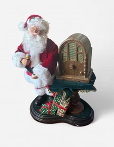 Vtg Holiday Creations Santa With Radio Kmart Plays Music Works Christmas Decor - Picture 1 of 6