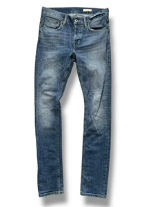 AllSaints Cigarette Straight Jeans 28x30 Blue Denim Slim Fit VGC - Picture 1 of 15