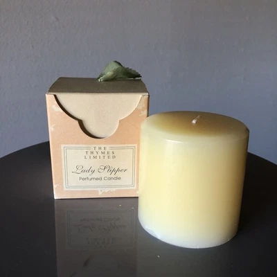 Thymes Floral Notes Lady Slipper CANDLE Unused Vintage New - Image 1 of 4