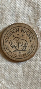 United States of America Wooden Nickel - Picture 1 of 2