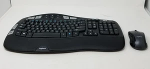 Logitech MK550 Wireless Wave Comfort K350 Keyboard & M510 Mouse Combo USB Dongle - Picture 1 of 12
