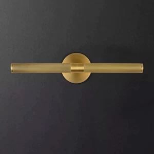Hardwired Picture Light, 19" Knurled Brass Wall Sconces, Rotatable 360° Pictu... - Picture 1 of 7