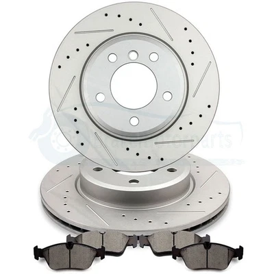 Pastillas de freno y rotores delanteros cerámicos para BMW Z4 Z3 328i 328is 328Ci 325xi 325i Foto 1 de 4