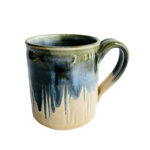 Studio Art Pottery Multicolored Drip Glazed Coffee Tea Mug - Picture 1 of 10