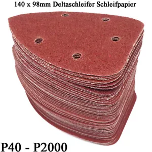 140 x 98mm Deltaschleifer Schleifpapier Mouse Schleifdreiecke Dreieck Schleifer - Bild 1 von 7