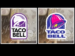 Logotipo Taco Bell Marca Comida Rápida Vinilo Personalizado Adhesivo Calcomanía Ventilador Vaso Portátil - Imagen 1 de 4