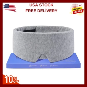 Sleep Mask Blackout With Ear Muffs For Sleeping Blue Hibermate Luxury Sleep Gray - Picture 1 of 24