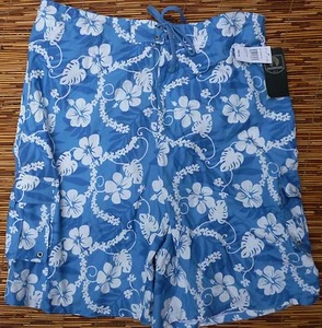 WETTERFESTE HERREN POLYESTER BOARD BADESHORTS BINDEBAND TAILLE KLETTVERSCHLUSS FLY LISTE $ 40 - Bild 1 von 5
