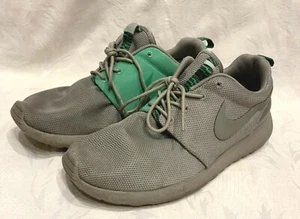 Nike Mens Size 9.5 ROSHE RUN Gamma Green Gray Running Sneakers Shoes #511881-007 - Picture 1 of 8