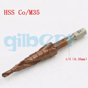 4-12 HSS-Co M35 paso de acero cono recubierto de titanio broca cortador de orificios - Imagen 1 de 1