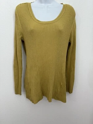 Suéter Style & Co M Chartreuse Verde Cuello en V Acanalado Nylon Oficina Otoño Usado en Excelente Condición Mujeres Foto 1 de 4