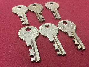 Vintage Excelsior Pre-cut Luggage Keys 152, Set of 6 - locksmith - Picture 1 of 4