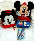 Sac à dos Mickey Mouse, Pluton et Dingo 14 pouces, boîte à lunch, étui à crayon et 7 pièces fixes - neuf !