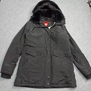 Wellensteyn Stavanger Damen Winterjacke Größe L - 40 Mantel Parka Schwarz Kapuze - Bild 1 von 15