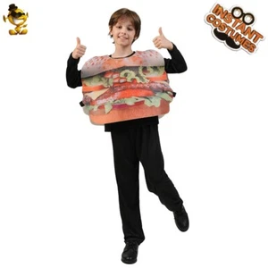 Disfraz de Hamburguesa Niños Cosplay Fiesta Disfraces Halloween - Imagen 1 de 5