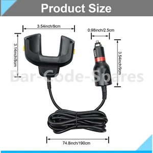 DC Car Vehicle Charger Cable for ZEBRA TC70 TC75 TC72 TC77 Mobile CHG-TC7X-CLA1 - Afbeelding 1 van 7