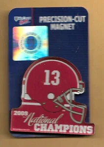 ALABAMA CRIMSON TIDE 2009 13 NATIONAL FOOTBALL CHAMPIONS PRECISION-CUT MAGNET - Picture 1 of 1