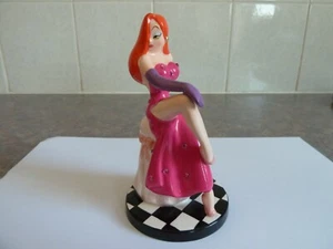 Disney/Amblin Jessica Rabbit Jewel Dress artdeco Statue, Checkered Floor 5" - Picture 1 of 6
