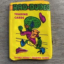 1990 Pacific Rad Dudes trading cards vintage wax 1/1 immaculate holo downtown