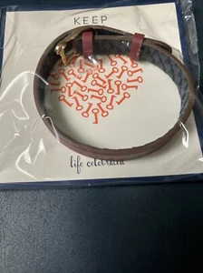 Keep Collective: Single Leather Band - Midnight And Python/Burgundy - Picture 1 of 4