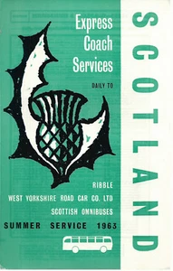 West Yorkshire Road Car/ Ribble & Scottish Omnibuses - 1963 Handbill - Scotland - Picture 1 of 1