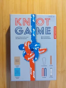 Kikkerland Knot Game - Learn To Tie 20 Knots - NEW - Picture 1 of 3