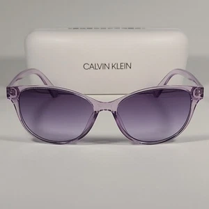Calvin Klein Cat Eye Sunglasses CK20517S 551 Crystal Lilac Purple Gradient 56mm - Picture 1 of 11