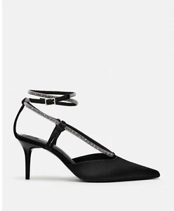 Zara Strappy high heels shoes size 7.5 - Picture 1 of 10