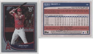 2018 Topps Big League Rainbow Foil /100 Mike Trout (Teammates in Dugout) #150.1