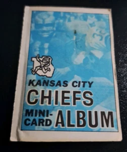"RARE" 1969 TOPPS MINI-CARD ALBUM #22 KANSAS CITY CHIEFS HOF'ERS + COMPLETE (10) - Picture 1 of 5