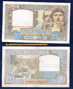 20 Francs Science et Travail 17/7/1941 TB TTB F.4935 742 - Type 1940 – France - Imagen 1 de 1