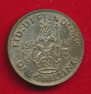 Great Britain 1943 SHILLING .0909 ounces of SILVER! - Picture 1 of 2