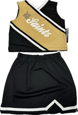 New Orleans Saints Embroidered Cheerleader Cheer Uniform w Tags Pick Size New - Image 1 of 2