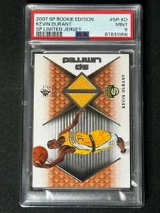 2007 SP Rookie Edition SP Limited Jersey RC Kevin Durant #SP-KD PSA 9 MINT POP 3 - Picture 1 of 2