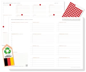 Frank Paperman® Bilingualer Wochenplaner Block A4 Jahresplaner & Wochenübersicht - Bild 1 von 8