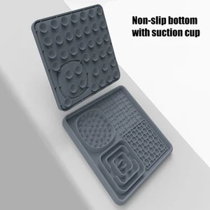 Feeding Solution Pet Licking Mat Easy To Clean Design Fixed With Suction Cups - Photo 1/28