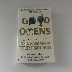 Good Omens Neil Gaiman Terry Pratchett Fantasy Comedy Soft Cover 1996 Ace Books - Picture 1 of 17